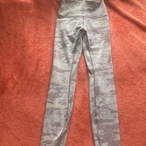 I’m selling these lavender-ISH grayish Lululemon leggings. Only wore 3 times.